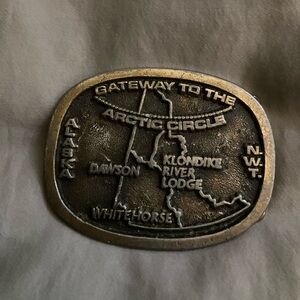 Vintage Gateway to the Arctic Circle Belt Buckle